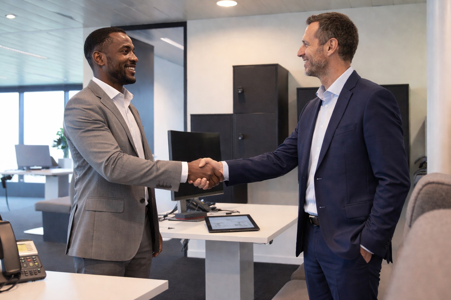 Overleg over lockeroplossingen tijdens de ori&euml;ntatie- en adviesfase van het locker-aanschaftraject