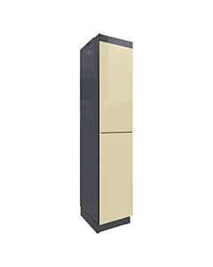 HPL half-height locker cabinet for 2 people - H.180 x W.30 cm