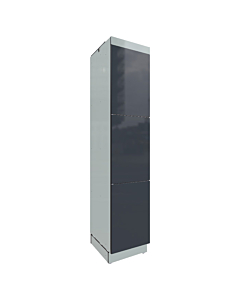 HPL locker with 3 compartments - H.180 x W.30 cm