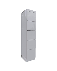 HPL locker with 5 compartments - H.180 x W.30 cm