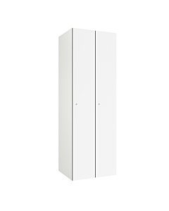 HPL/volkern clothing locker for 2 persons - H.180 x W.60 cm (steel + HPL)