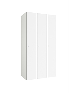 HPL/volkern clothing locker for 3 persons - H.180 x W.90 cm (steel + HPL)
