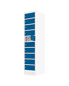 Laptop locker met 10 vakken - inclusief stroomvoorziening in elk vak